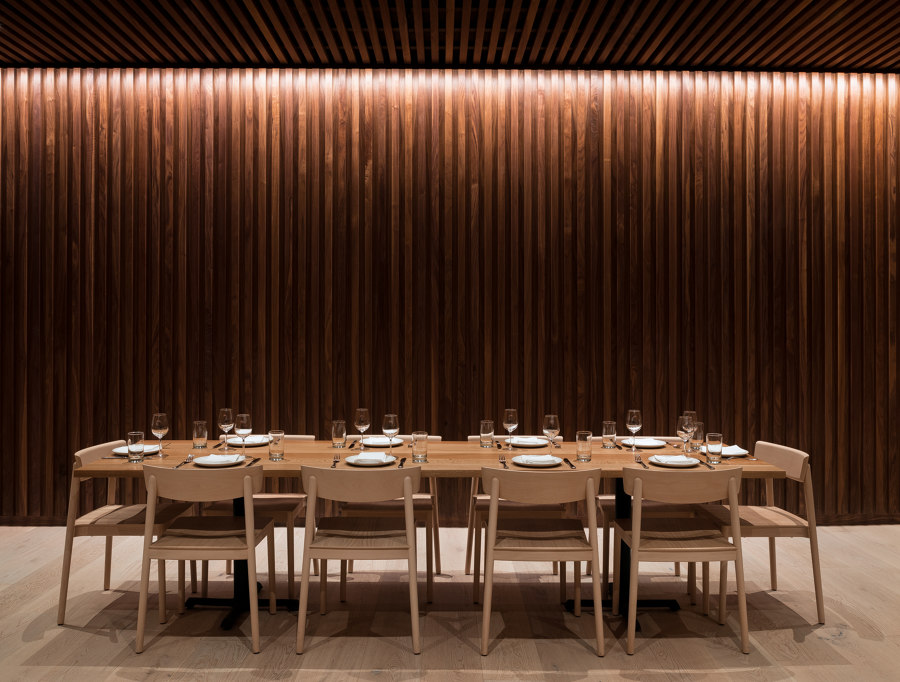 Cortina de Heliotrope Architects | Intérieurs de restaurant