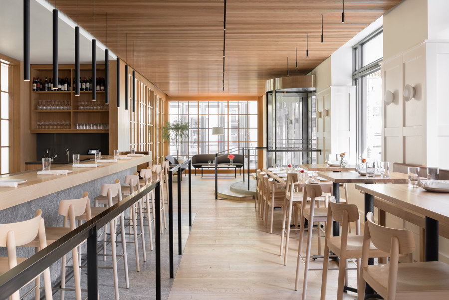 Cortina de Heliotrope Architects | Intérieurs de restaurant