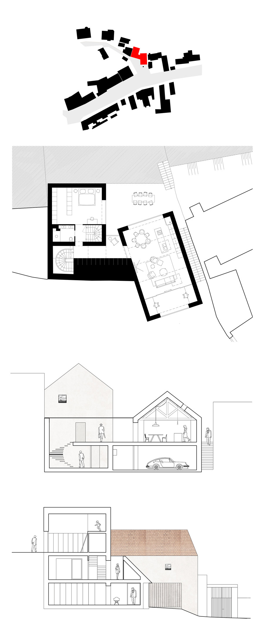 Family house in Jinonice von Atelier 111 architekti | Einfamilienhäuser