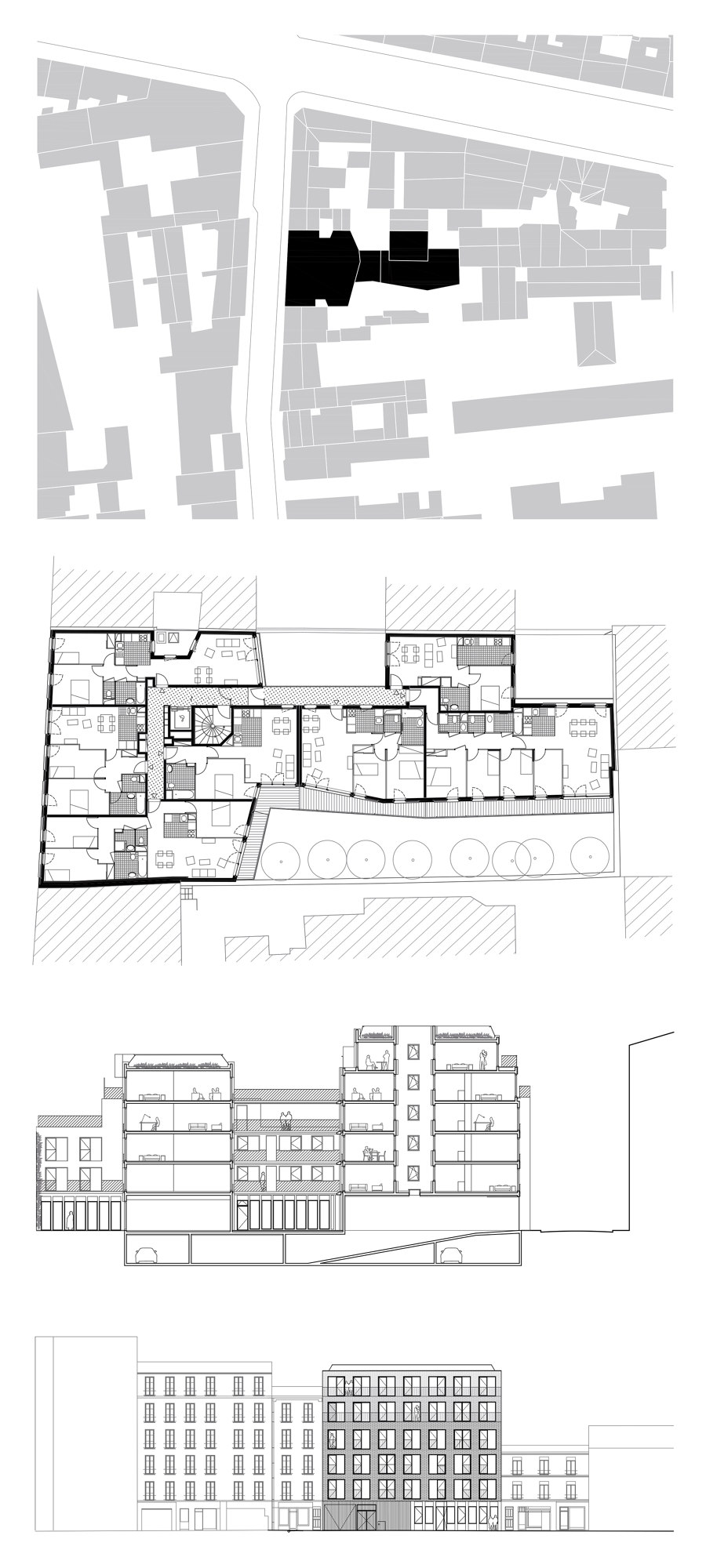 Orfila von Mobile Architectural Office | Mehrfamilienhäuser