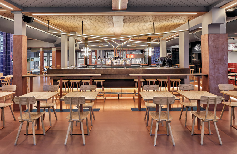 Foodhallen Den Haag | Restaurant interiors | Studio Modijefsky