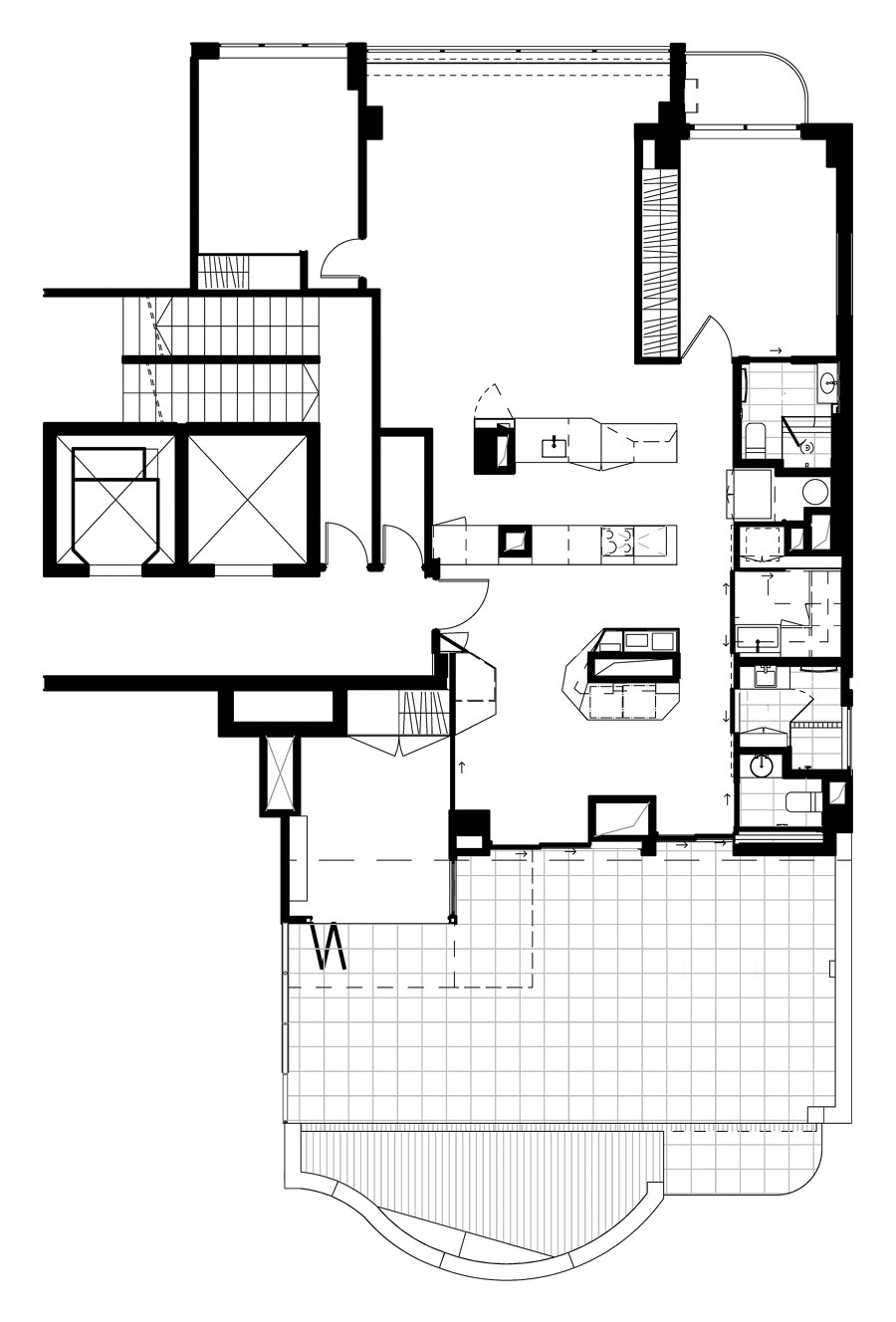 Penthouse18 di Stukel Architecture | Locali abitativi