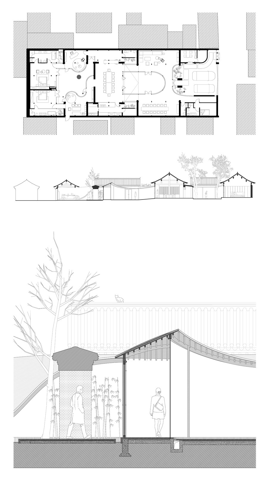 Qishe Courtyard von ArchStudio | Einfamilienhäuser