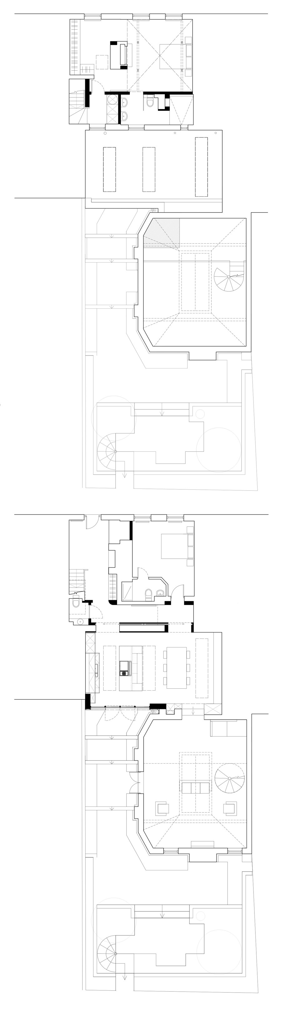 Triptych House di Paul Cashin Architects | Case unifamiliari