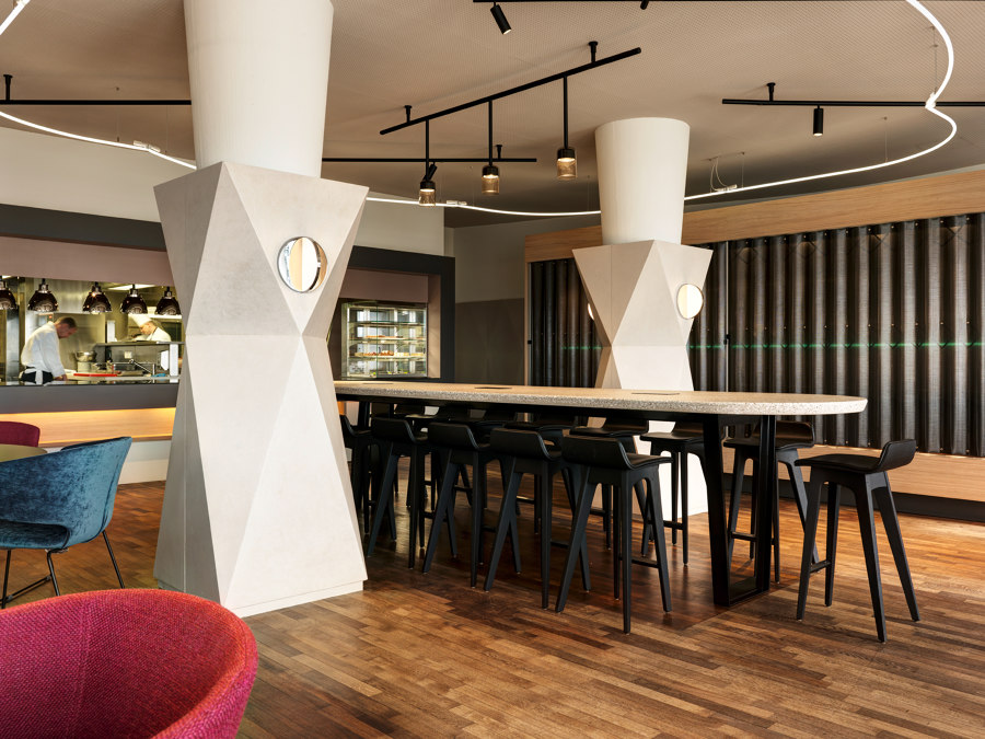 THE NEW LOOK OF THE RESTAURANT OF HOTEL ZURICHBERG | Manufacturer references | Dade Design AG concrete works Beton