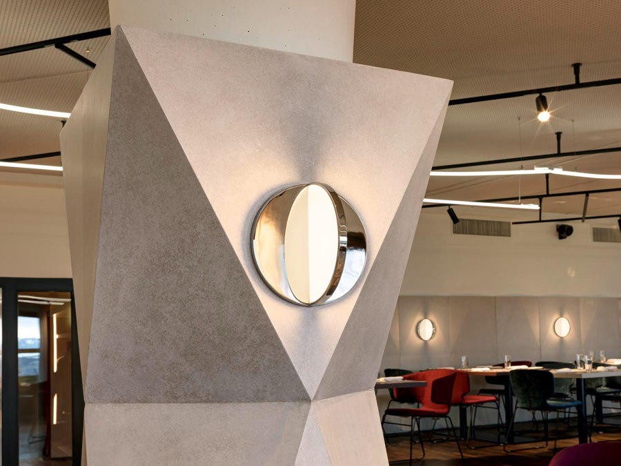 THE NEW LOOK OF THE RESTAURANT OF HOTEL ZURICHBERG di Dade Design AG concrete works Beton | Riferimenti di produttori