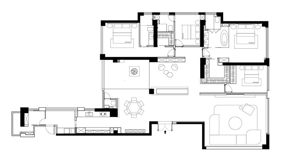 A Minimalist Geometric Home de AD Architecture | Pièces d'habitation