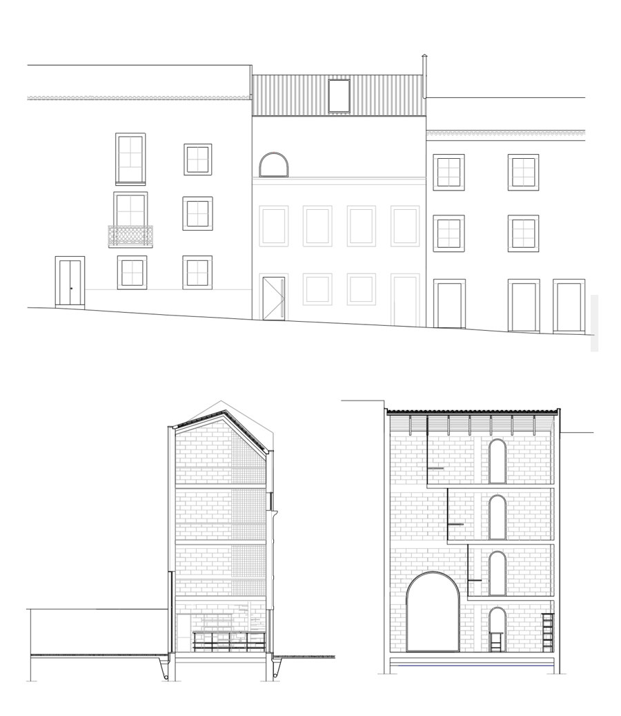 Dodged House von Leopold Banchini Architects | Wohnräume