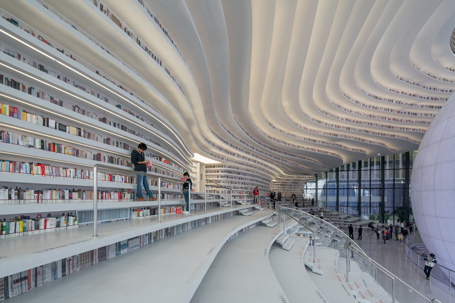 Tianjin Binhai Library de MVRDV | Oficinas
