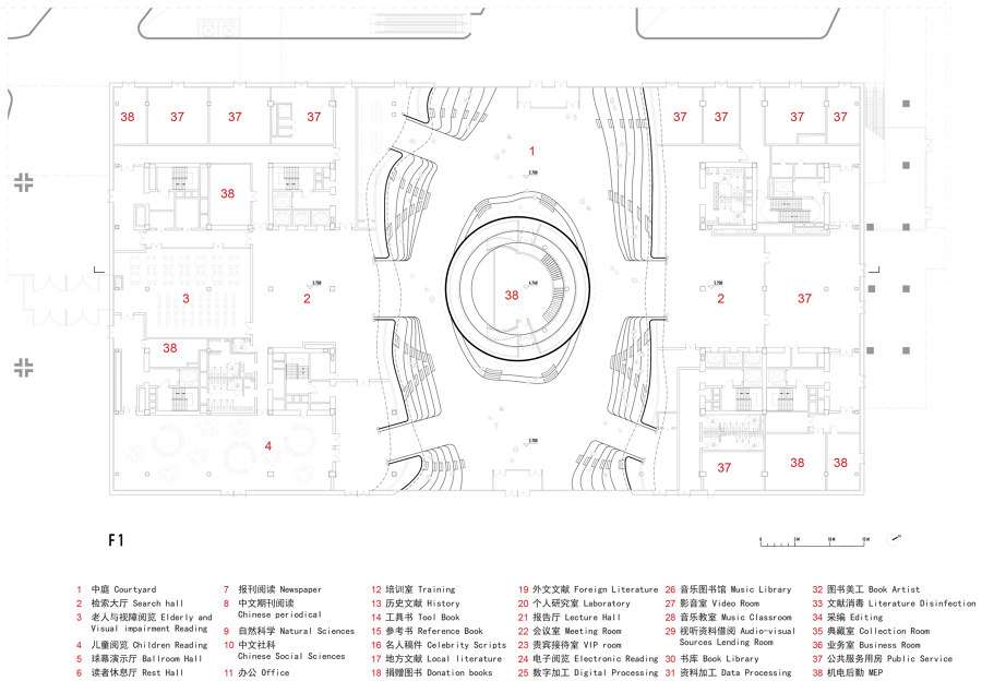 Tianjin Binhai Library de MVRDV | Bureaux