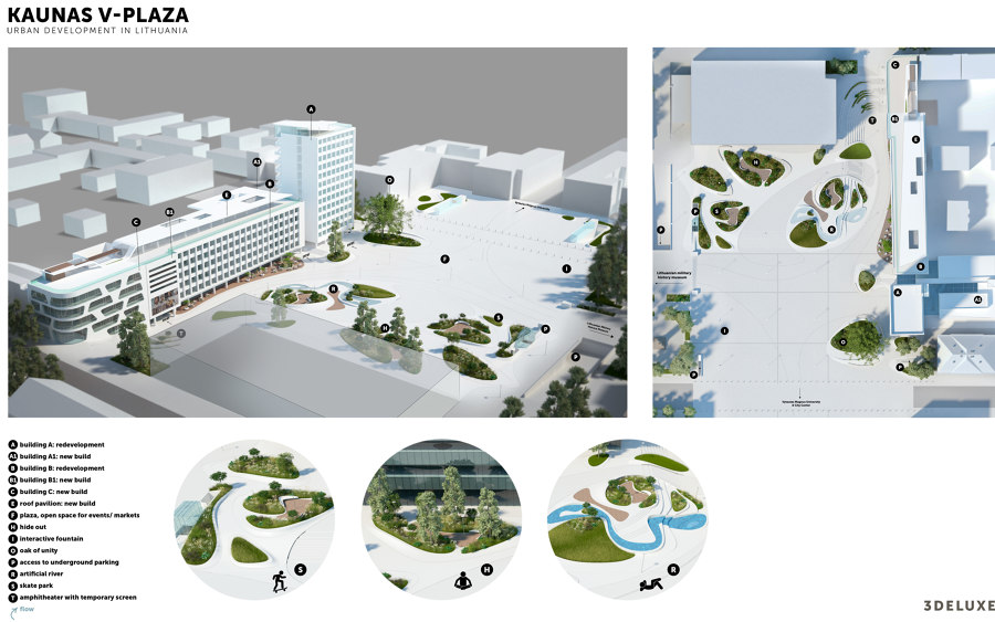 V-Plaza – Urban Development by 3deluxe | Parks