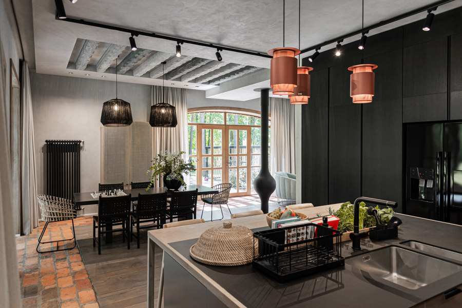 Spanish forest villa by Dizaino Virtuve | Living space