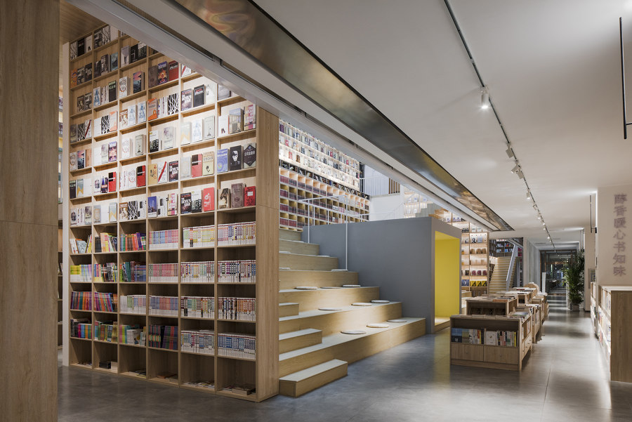 Yuanping Meijing Bookstore de y.ad studio | Intérieurs de magasin