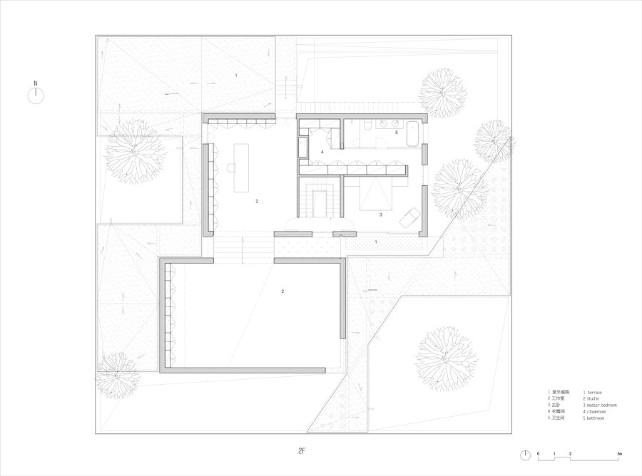 Floating Courtyard by TAOA | Detached houses
