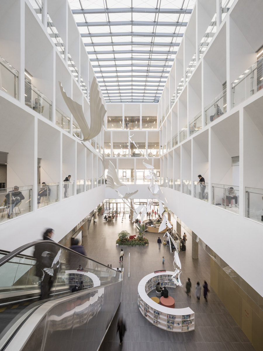 Ningbo New Library de Schmidt Hammer Lassen Architects | Edificio de Oficinas