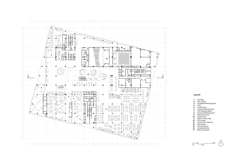 Ningbo New Library de Schmidt Hammer Lassen Architects | Immeubles de bureaux