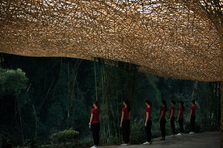 Bamboo Bamboo, Canopy and Pavilions, Impression Sanjie Liu by "llLab." | Monuments/sculptures/viewing platforms