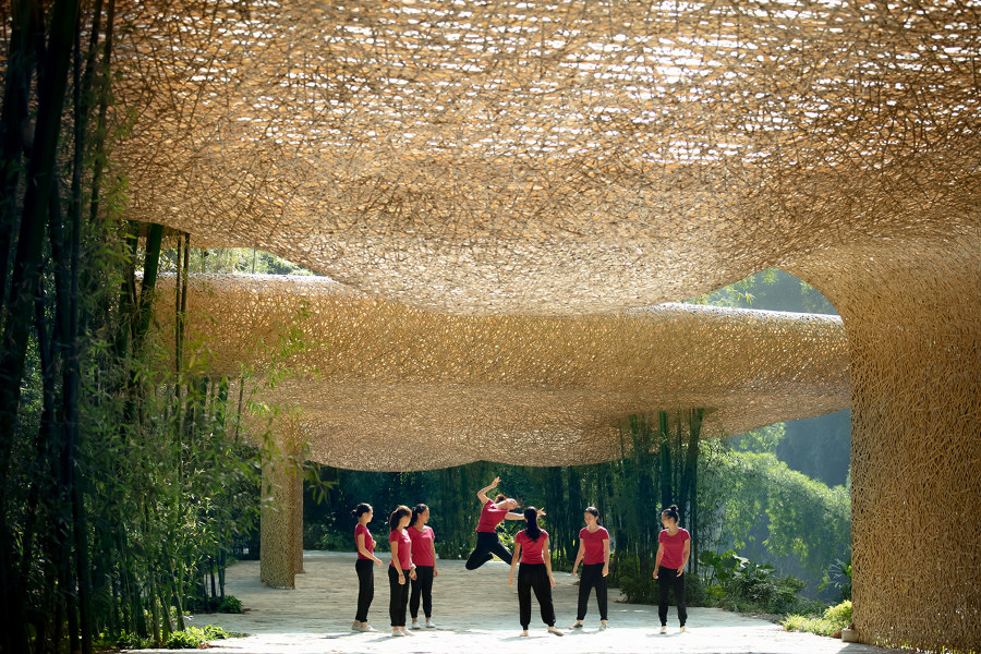 Bamboo Bamboo, Canopy and Pavilions, Impression Sanjie Liu de "llLab." | Monuments / Sculptures / Plateformes panoramiques