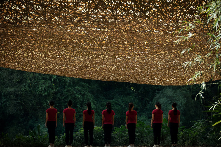Bamboo Bamboo, Canopy and Pavilions, Impression Sanjie Liu von "llLab." | Denkmäler/Skulpturen/Aussichtsplattformen