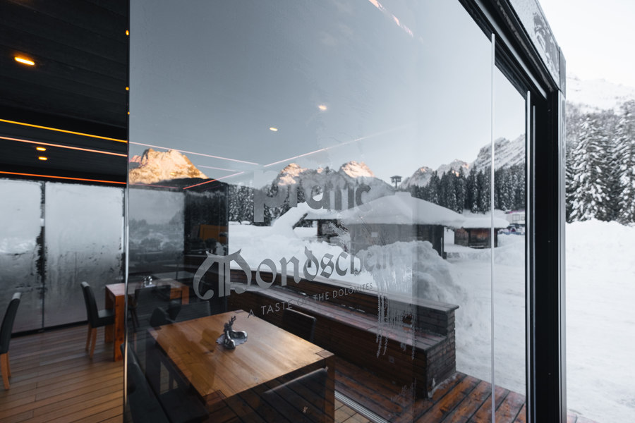 Per il ristorante Mondschein, una Brera sulla neve delle Dolomiti | Manufacturer references | Pratic