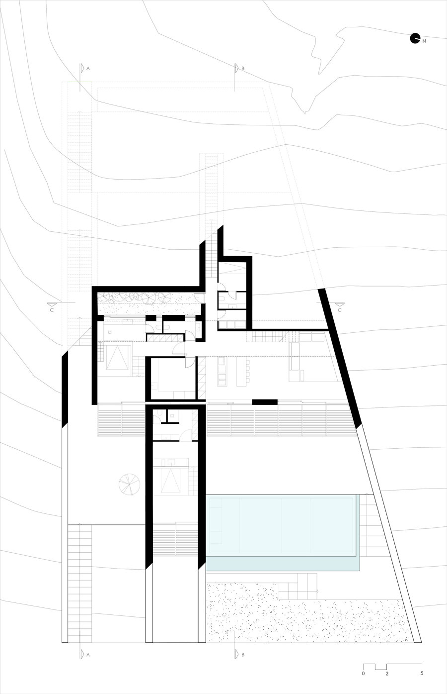 Ncaved House de Mold Architects | Maisons particulières