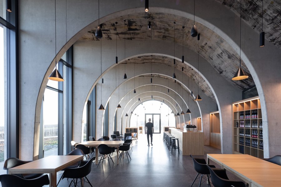 Lahofer Winery de Chybik + Kristof Architects & Urban Designers | Restaurantes