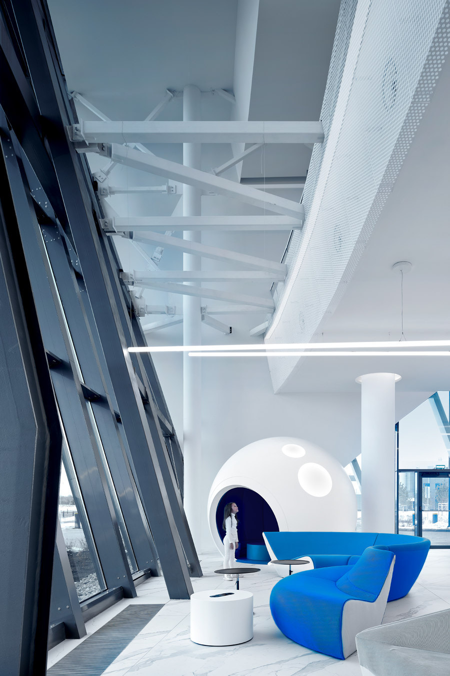 Gagarin Airport / VIP-lounge de VOX Architects | Intérieurs de café