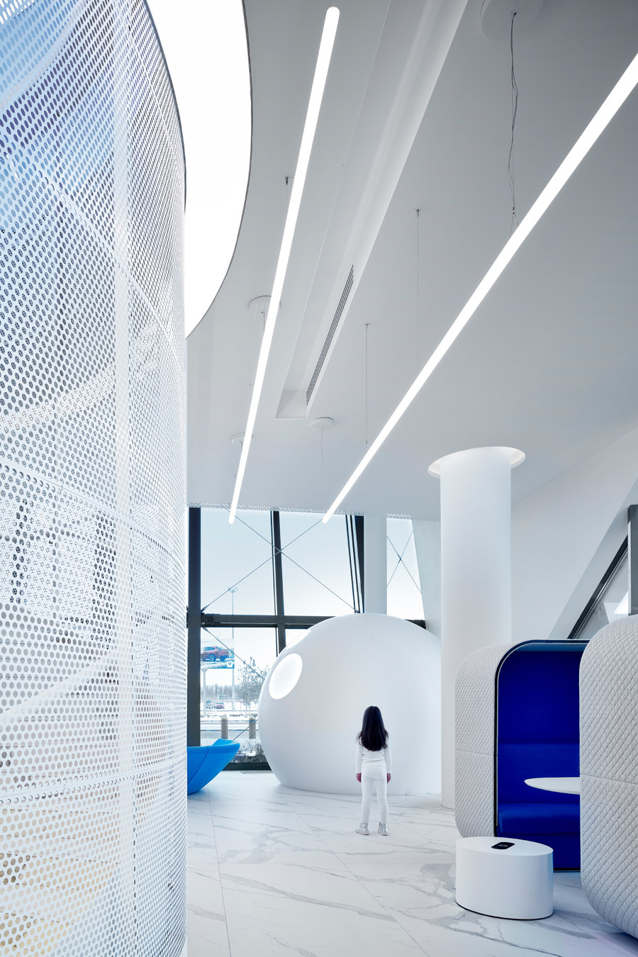Gagarin Airport / VIP-lounge de VOX Architects | Intérieurs de café