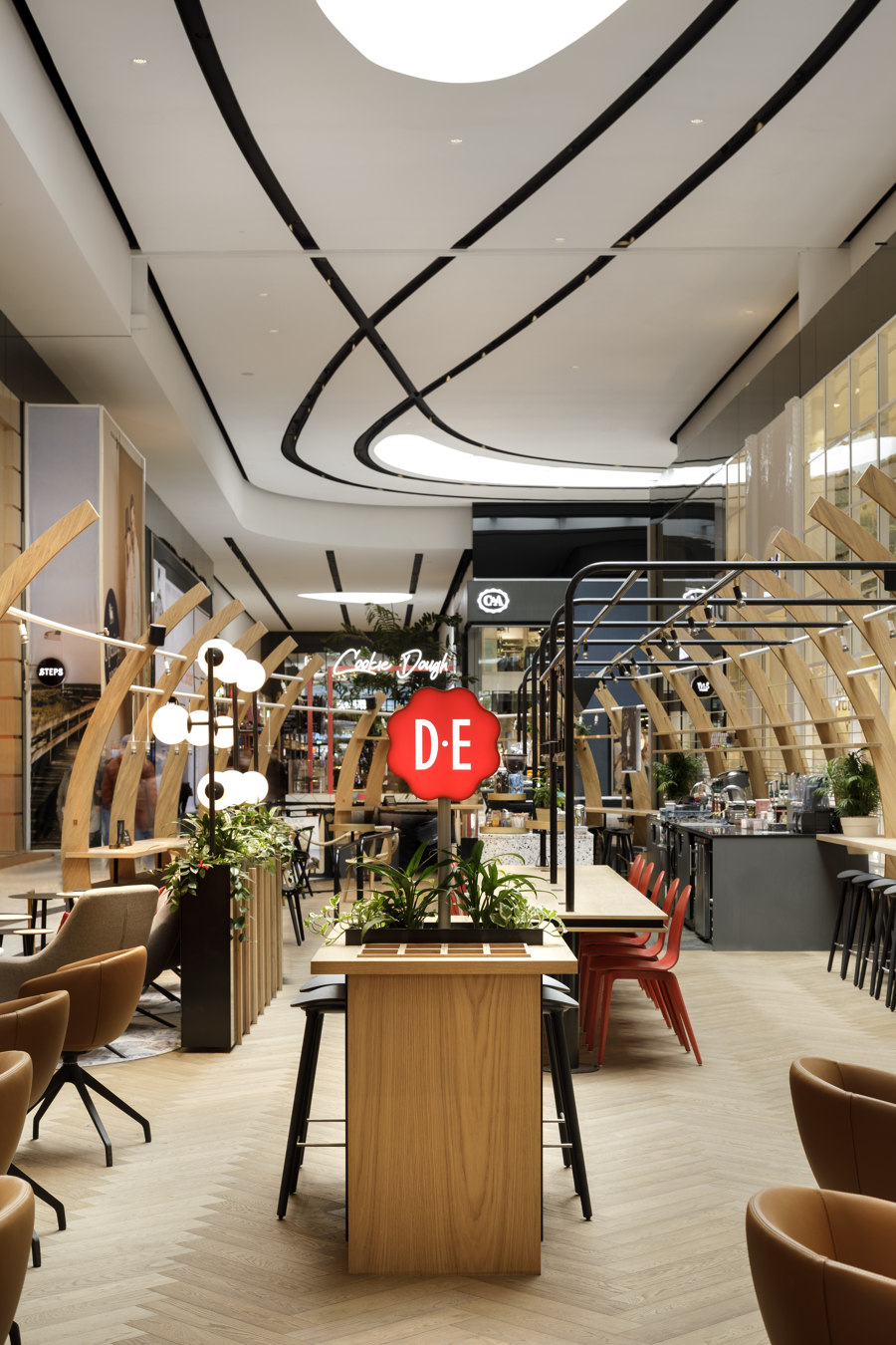D.E. Café Pavilion Westfield von Ninetynine | Café-Interieurs