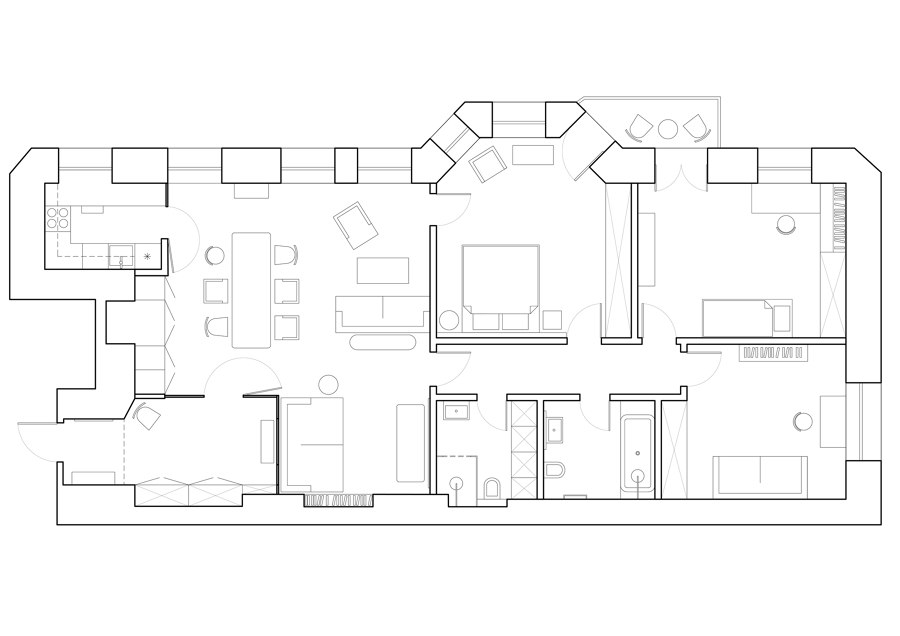 Architects Apartment von Blockstudio | Wohnräume
