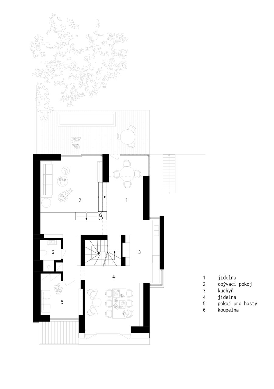 Cherry Tree House by SOA Architekti | Semi-detached houses