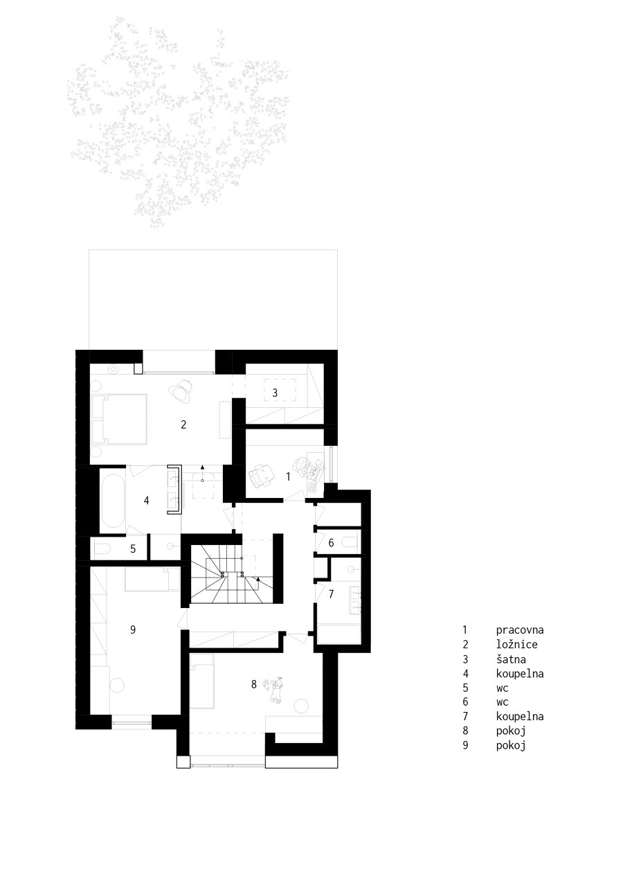 Cherry Tree House di SOA Architekti | Case bifamiliari
