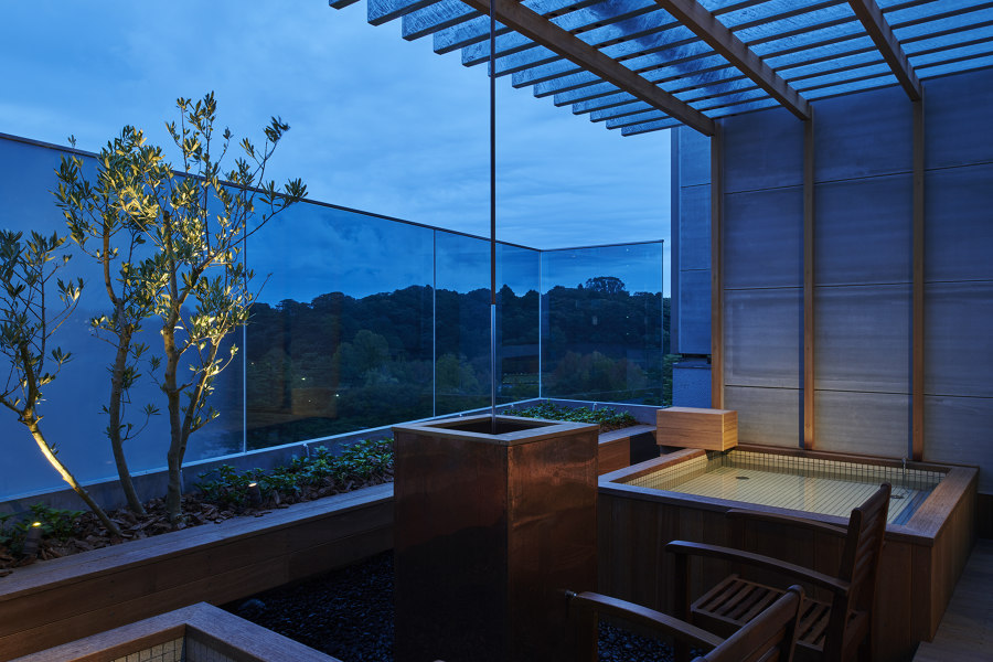 Korinkyo Hotel di Hitotomori Architects | Alberghi - Interni