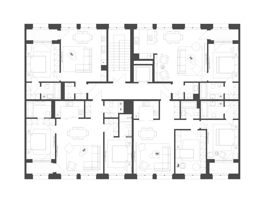 Comfort Town Housing by archimatika | Apartment blocks