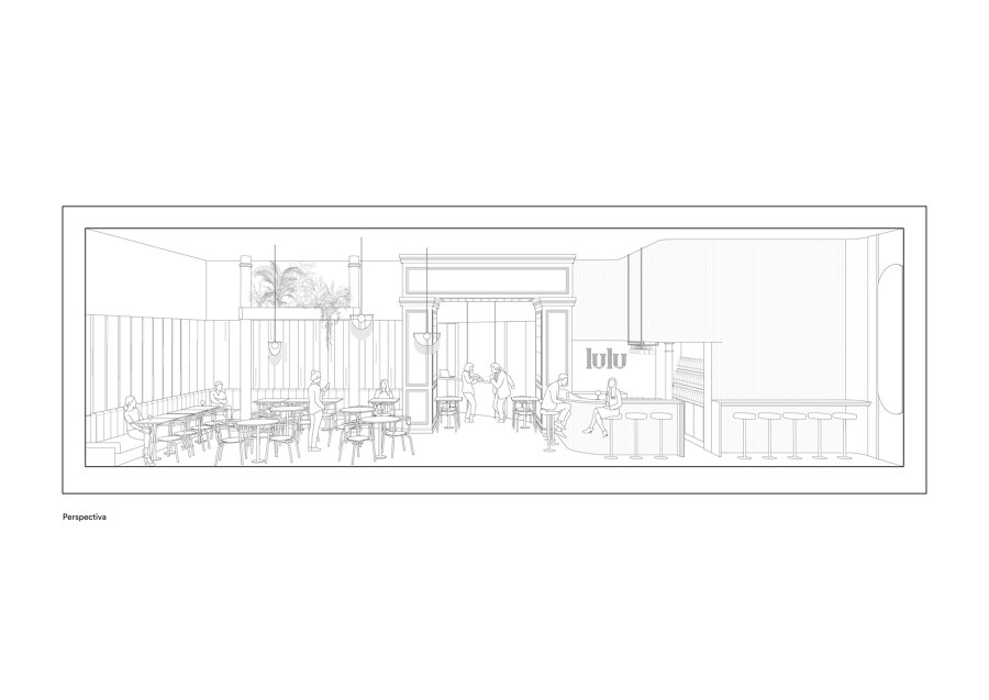 LULU Bar and Restaurant by DC . AD - Duarte Caldas Architecture . Design | Café interiors