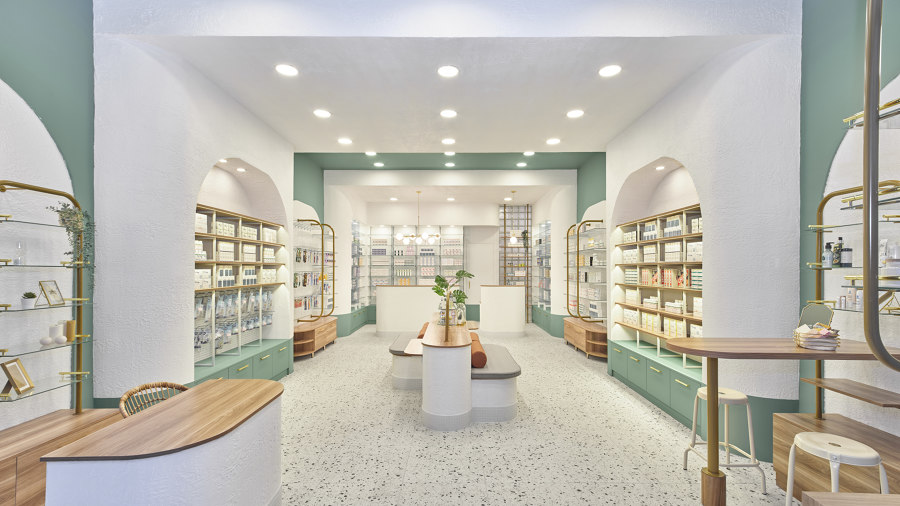 K Pharmacy de Wand Works Architecture | Intérieurs de magasin
