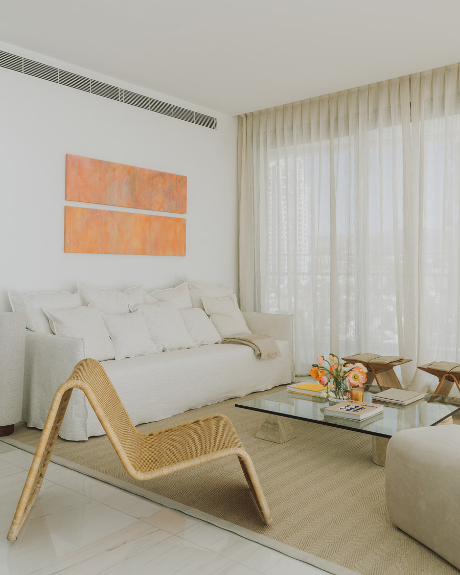 Bright holiday apartment in Limassol | Living space | NM Art & Interiors