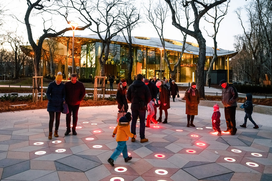 Musical pavement made of concrete by Budapest’s House of Music |  | VPI Concrete