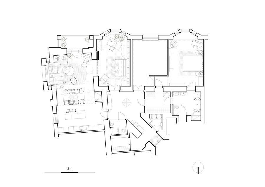 Slezská Apartment by Formafatal | Living space