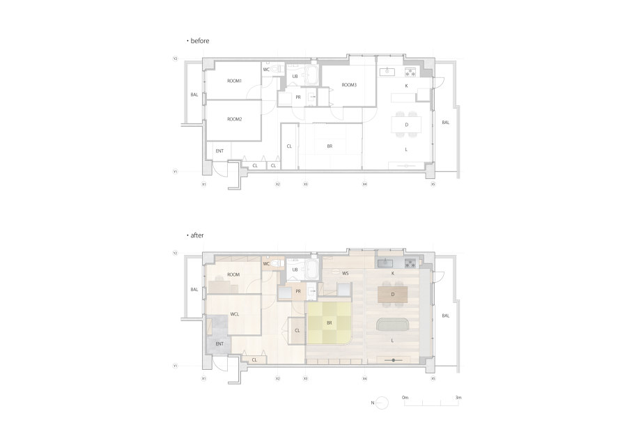 room206 Apartment by Daiki Awaya | Detached houses