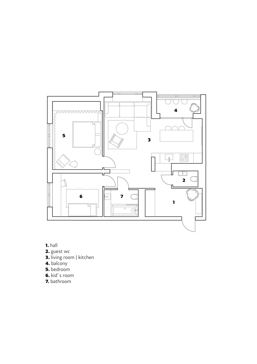 NIOLA apartment de ater.architects | Espacios habitables
