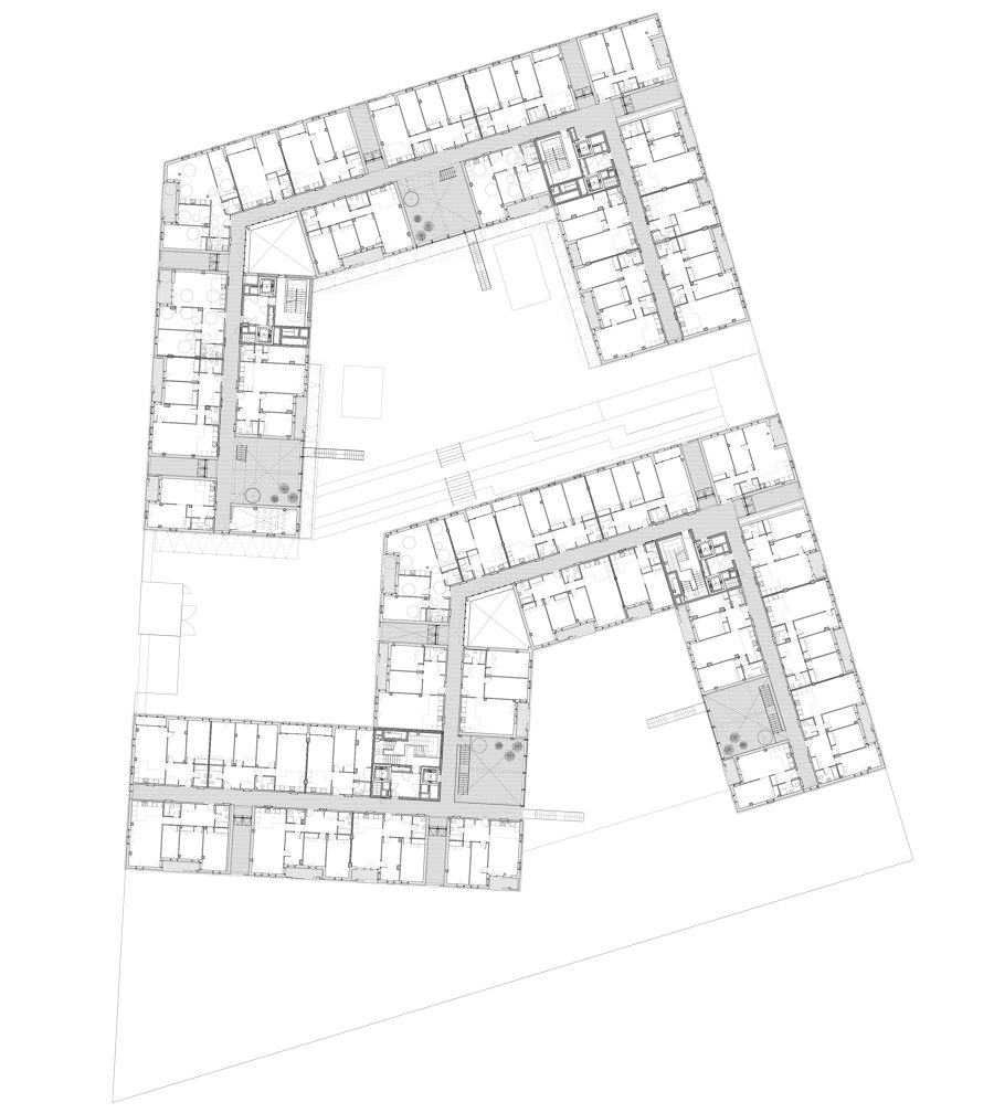 159 Social Housing Units in Madrid by TAAs – totem arquitectos asociados | Apartment blocks