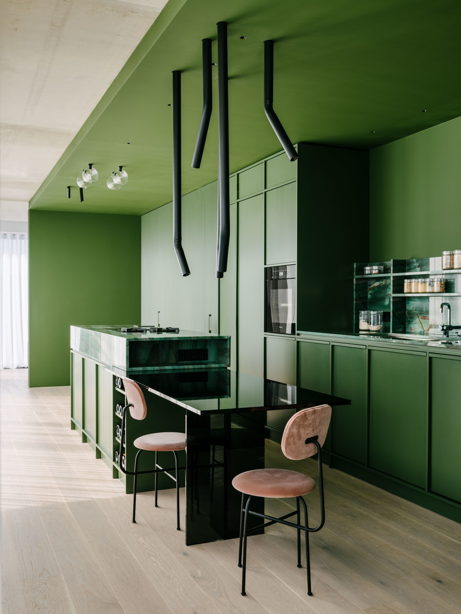 The Green Box de Ester Bruzkus Architekten | Pièces d'habitation