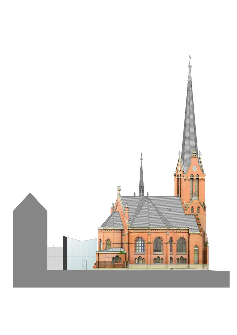 The Red Church Reconstruction von atelier-r | Sakralbauten / Gemeindezentren