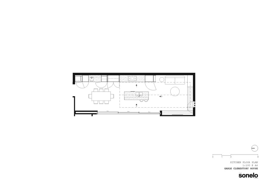 Gable Clerestory House von Sonelo Design Studio | Wohnräume