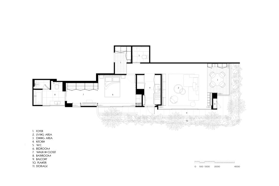 204 Residence di PAON Architects | Locali abitativi
