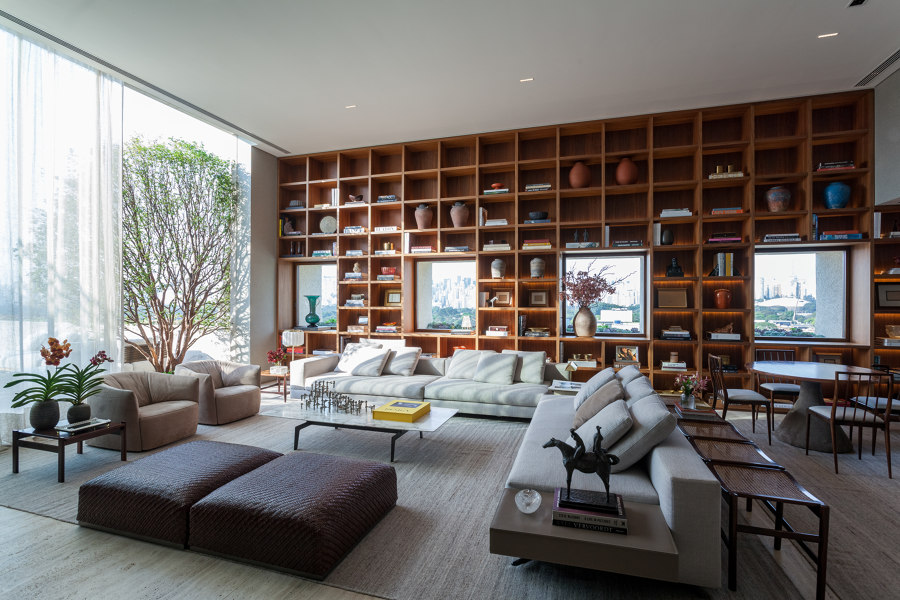 Unique Apartment by DB Arquitetos | Living space