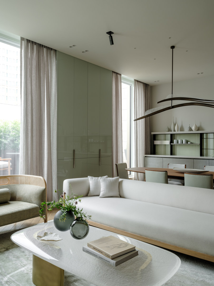 Modern Apartment Where Slow Living Trend Meet Exquisite Designs by O&A London | Living space