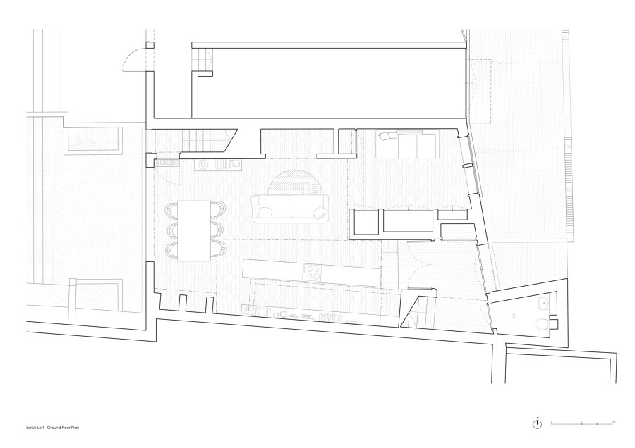 Larch Loft, North London de Whittaker Parsons | Casas Unifamiliares