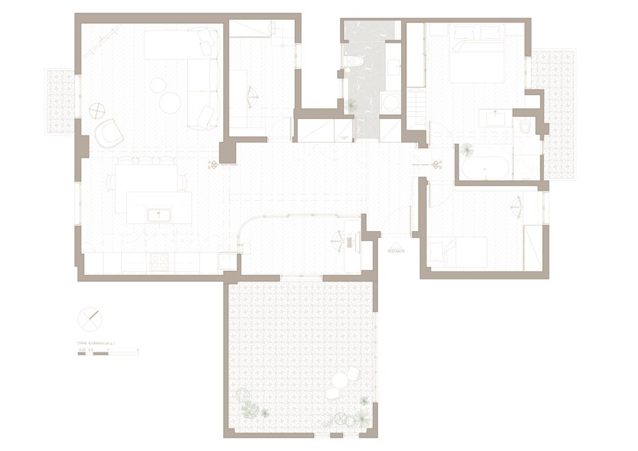 ARI Historic apartment redesign di FLUO | Locali abitativi